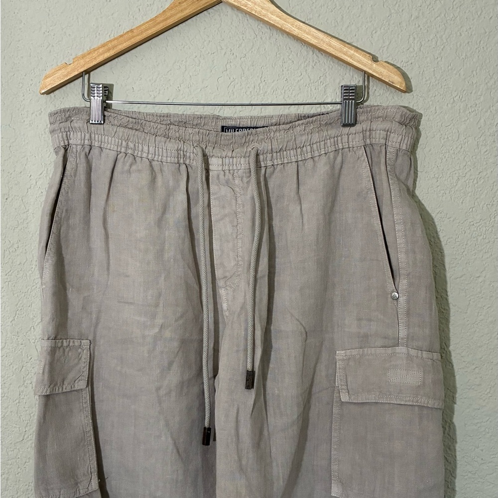 Vilebrequin Tan Linen Shorts
